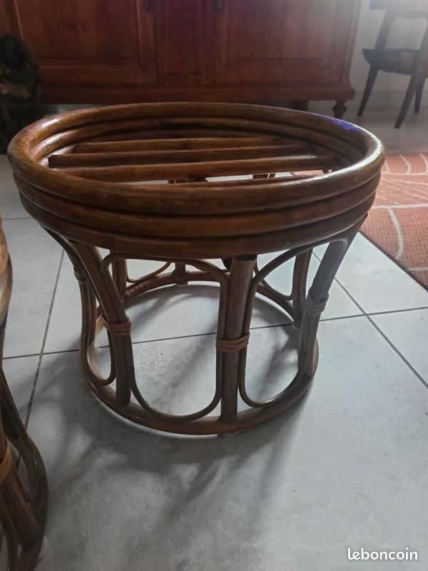 Pouf rotin (image 2)