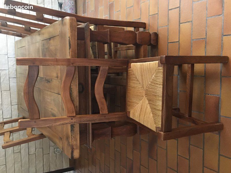 Table chaises noyer ( valeur 3200 euros ) (image 5)