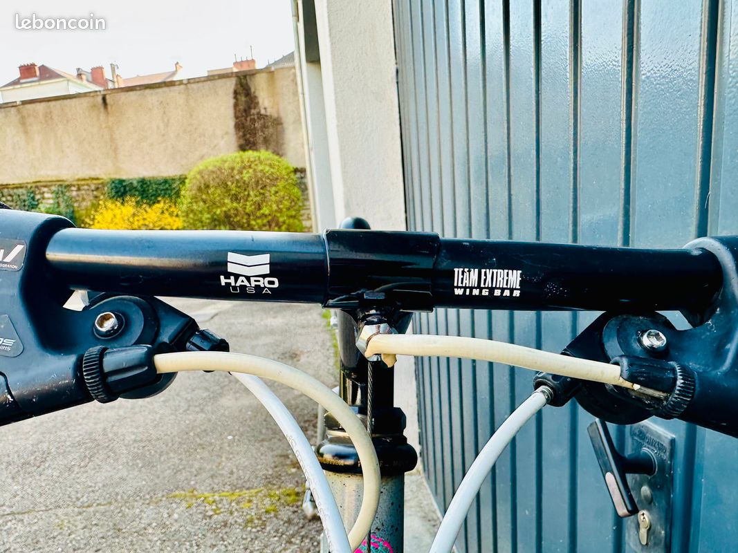 Guidon NITO SX Cr.Mo barre incurvée extrémité old school bmx années 1980 vintage