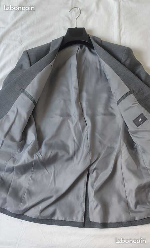 Veste De Costume Canali Grise – Taille 56IT / 46UK – Excellent état – Harrods