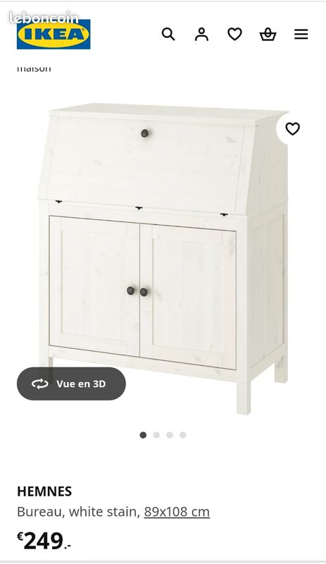 Bureau secrétaire Hemnes (image 7)