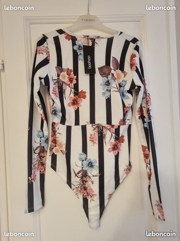 Body Femme Boohoo Noir - Taille M, Neuf Sans étiquette
