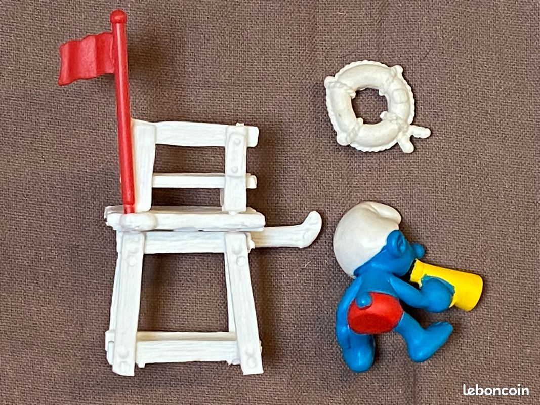 Super Smurf Schtroumpf Photographe 40217 – Schleich 1981 – NEUF Complet