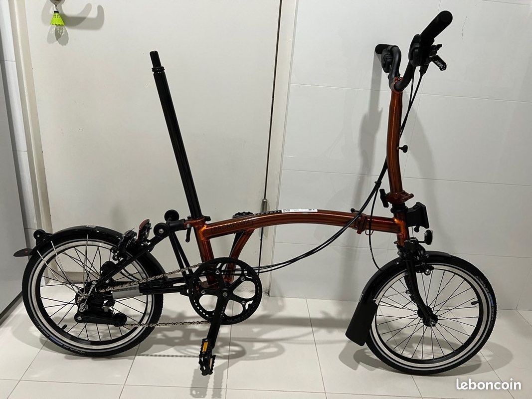 Brompton M6LX Black Edition Flame Lacquer Titanium (image 1)