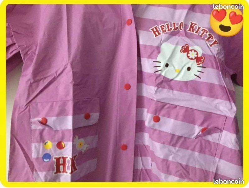 Long imperméable Hello Kitty 6 ans et son sac à dos (pic92800) (image 4)