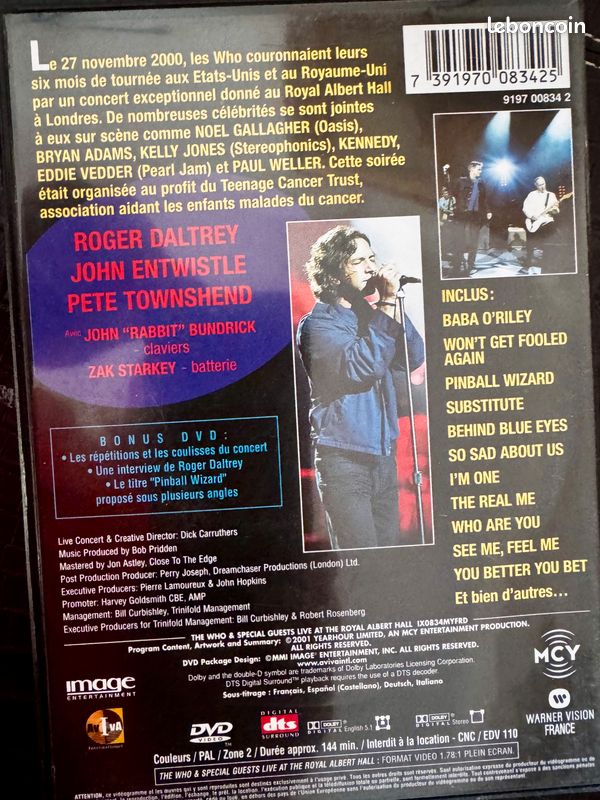 The WHO - Live at The Royal Albert Hall - DVD Rock (image 2)