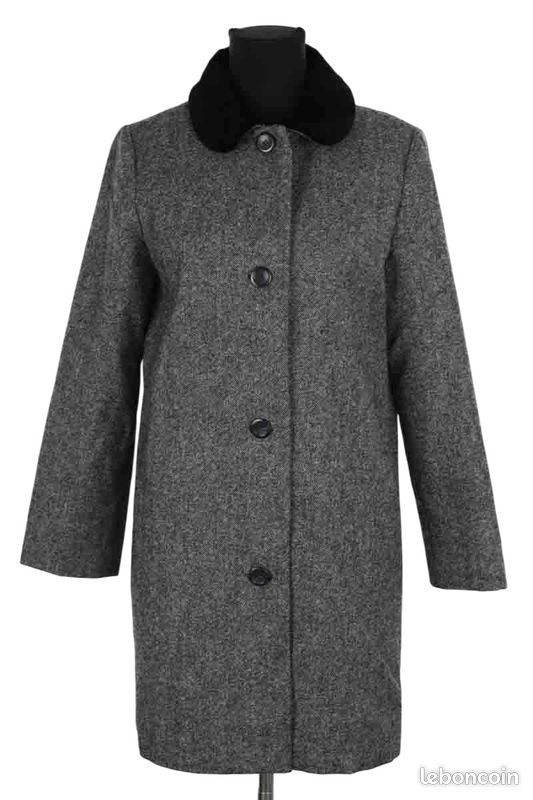 Manteau en laine gris APC Vêtements