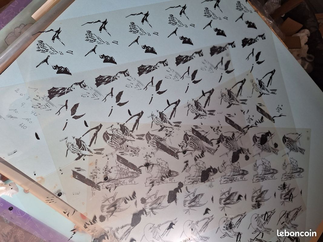 Serigraphie les oiseaux (image 9)
