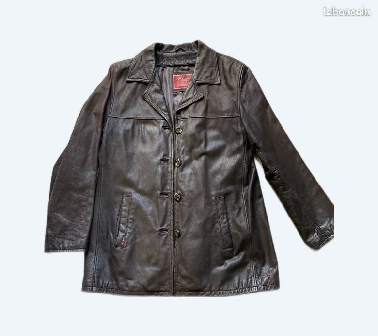 Veste sport femme en peau Oakwood T M brun (image 1)