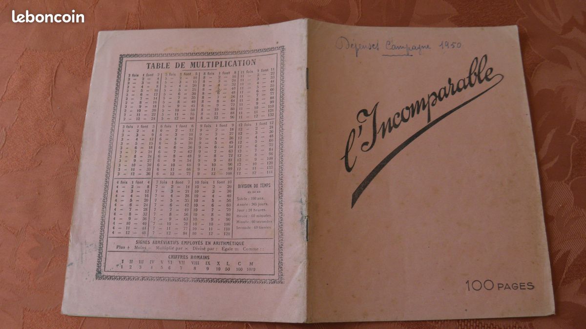 Ancien cahier d’école (image 1)