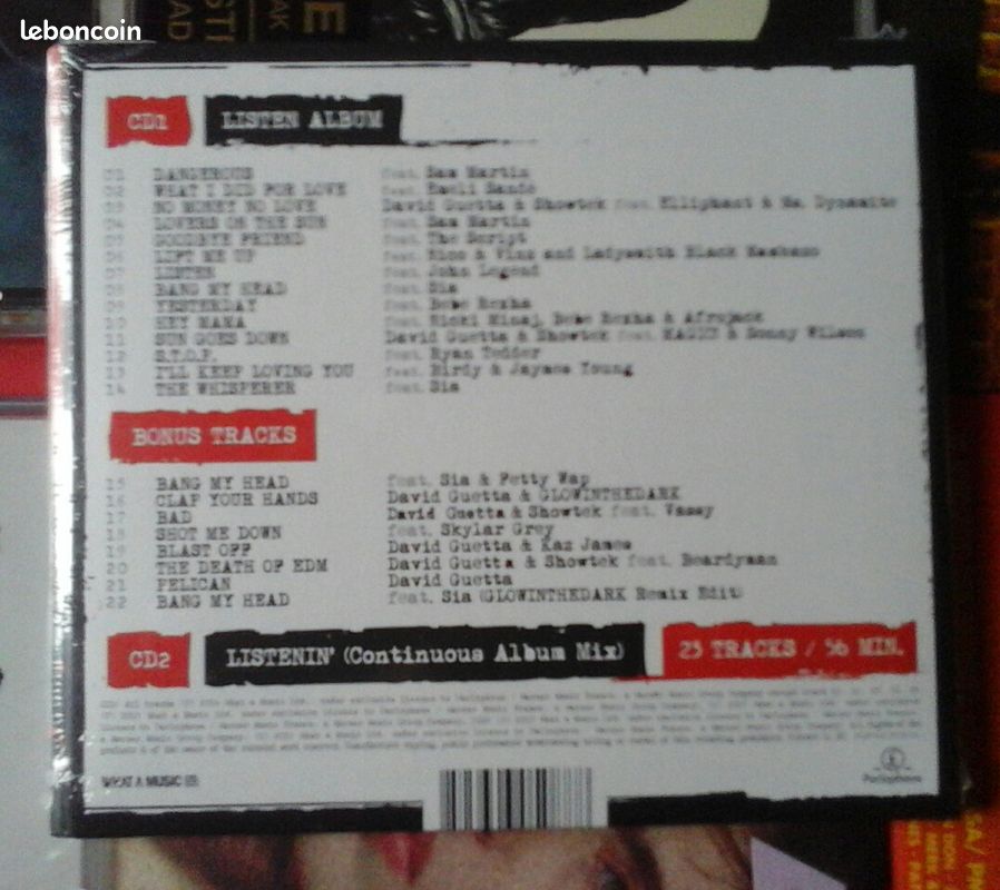 David guetta / listen again / 2 cd (image 2)
