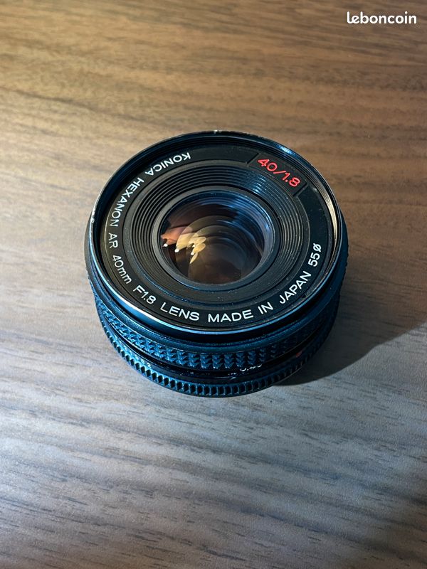 Objectif portrait Konica Hexanon AR 100 mm f/2,8 avec étui. - France