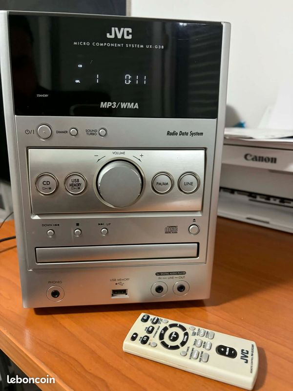 Chaîne Hi-fi JVC UX-F327s – Occasion, Incomplète, Pour Pièces Ou Restauration