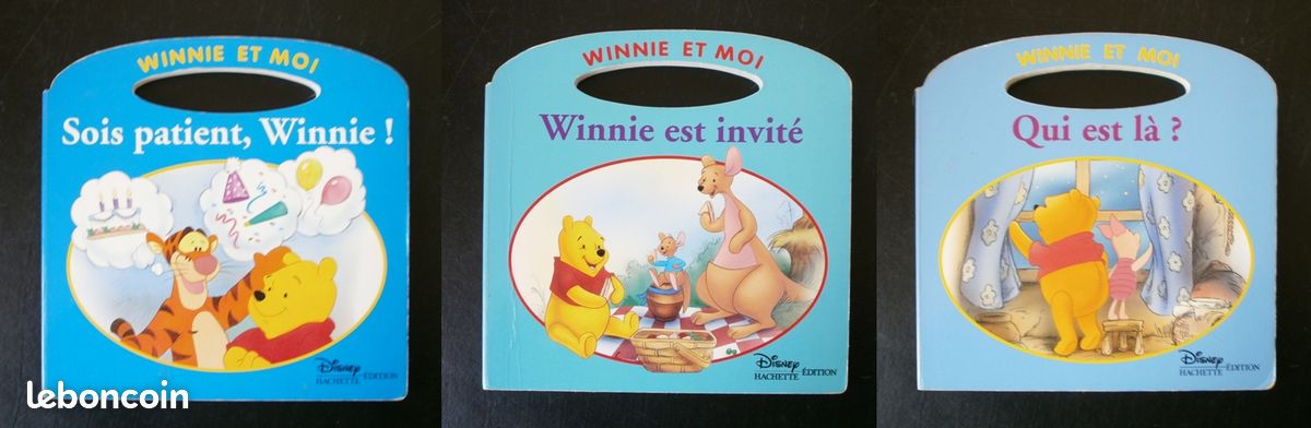 Lot de 3 livres cartonnés Winnie l'Ourson (1) (image 1)