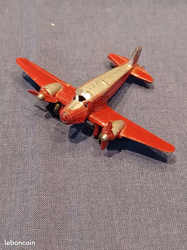 Ancien jouet avion Solido Demontable France Métal Année 40