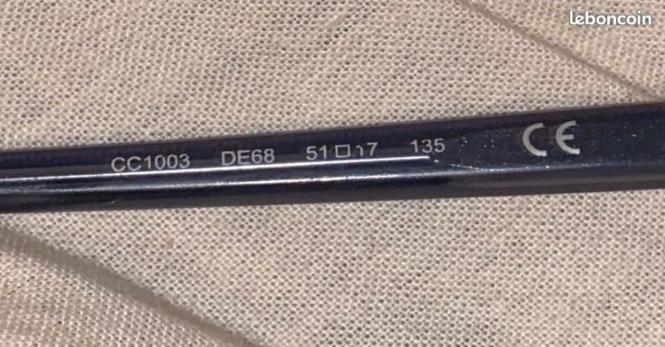Lunettes De Vue Vintage CARVEN - Monture Gris Taupe DE68 51 17 135, Avec étui D'origine