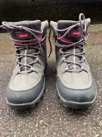 Chaussures De Randonnée Femme Ushuaia - Taille 36 - Noir, Violet, Blanc - Neuf Sans Boîte