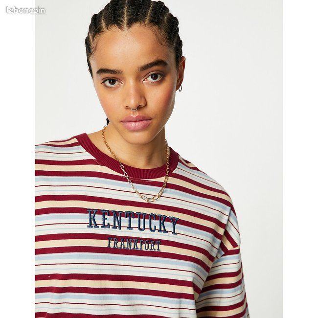 T-shirt ado oversize de marque Jennyfer Neuf Taille 3XS 2XS