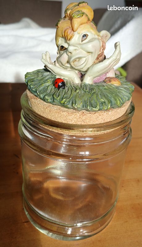 Pot en verre avec bouchon liège farfadet (image 2)