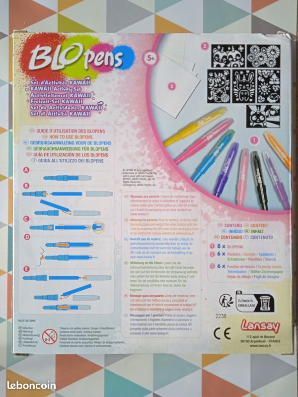 Blopens - Set d'activités Kawaii - Dessins et Coloriages - Lansay (image 2)