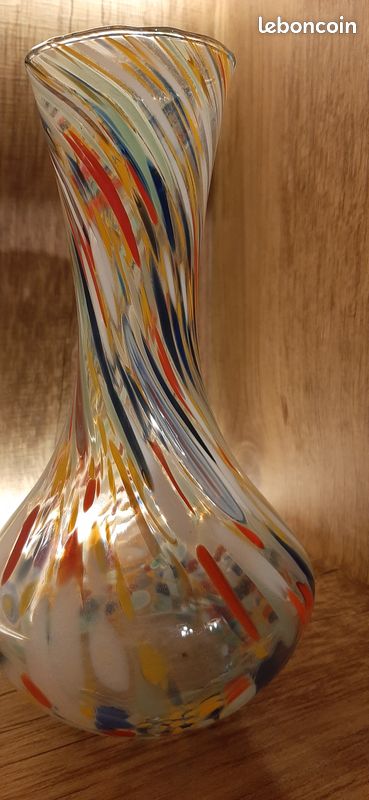 Vase en verre murano Italie modèle arlequin (image 6)