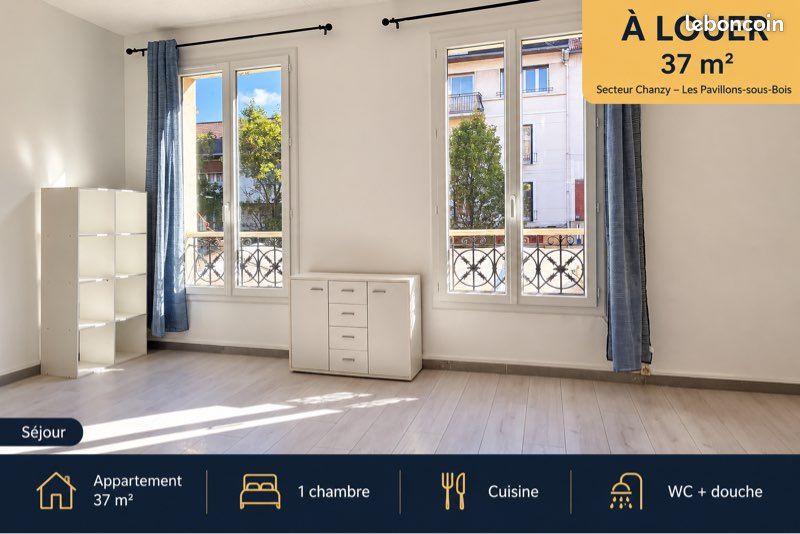Appartement 2 pièces 37 m² · aux Pavillons-sous-Bois · 37 m² · 855 €/mois