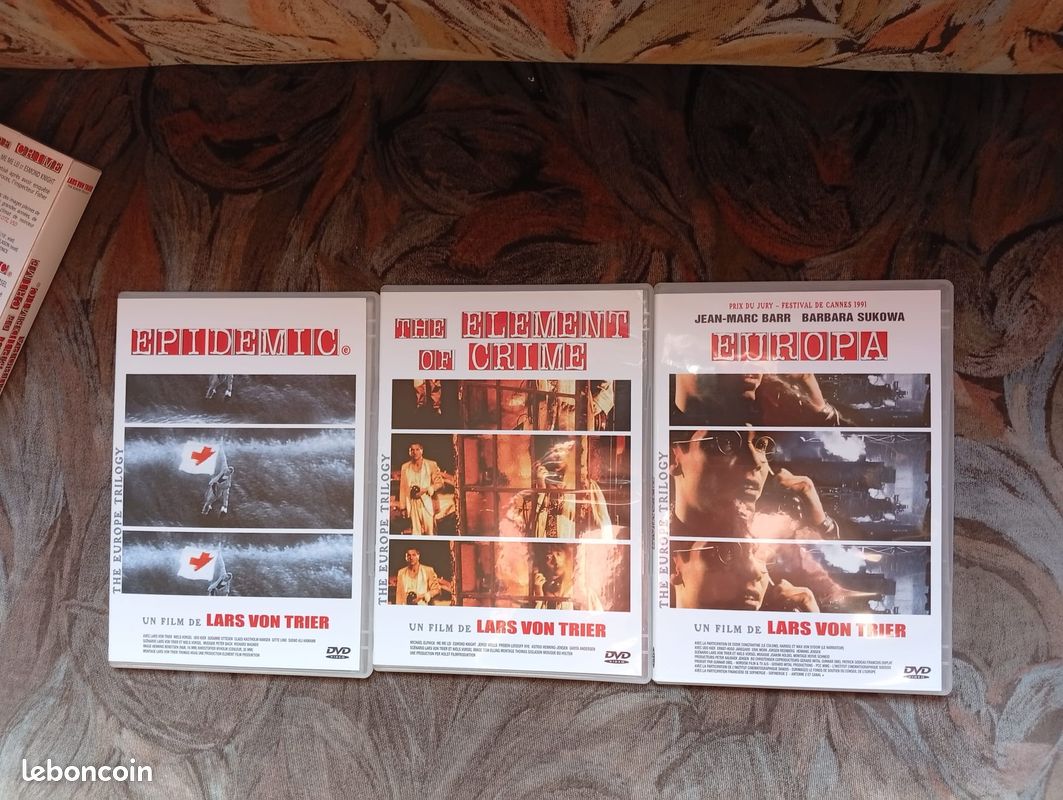 RARE : Coffret 3 DVD pour adultes - The Europe Trilogy - Lars Von Trier / The Element of Crime + Epidemic + Europa (image 7)