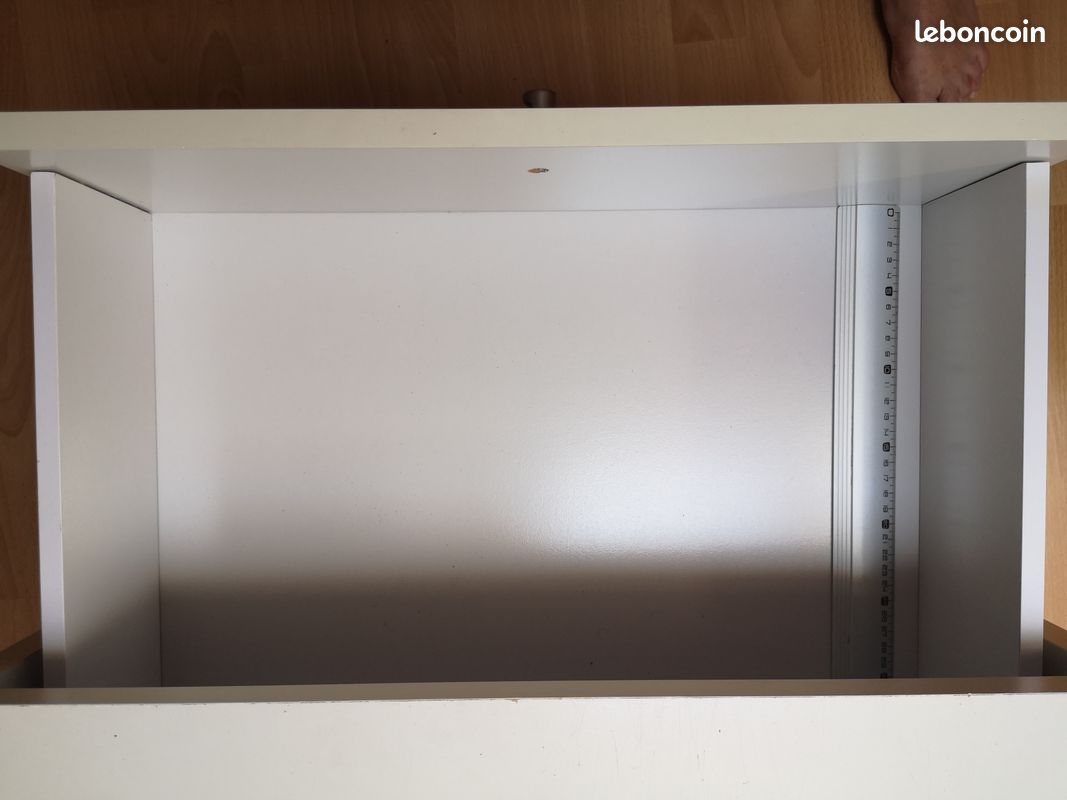 Bloc double tiroirs blanc 58x40 (image 2)
