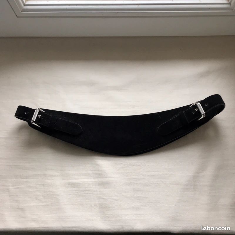 Ceinture Ralph Lauren Daim Noir chic - M (image 8)
