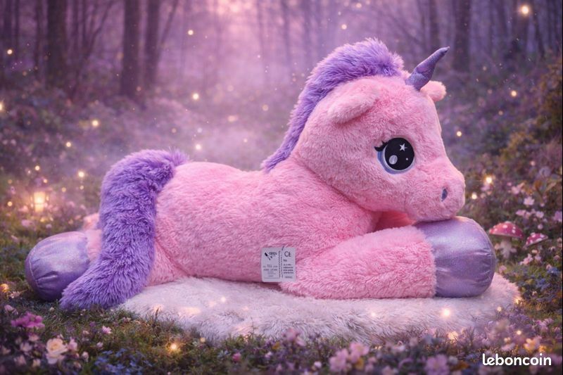 Sweat-shirt imprimé licorne enfantin pour petite fille violet