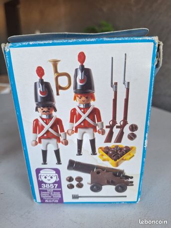 Playmobil System 3857 - Soldats Du Roi Et Canon - Neuf Scellé 1996 - Vintage