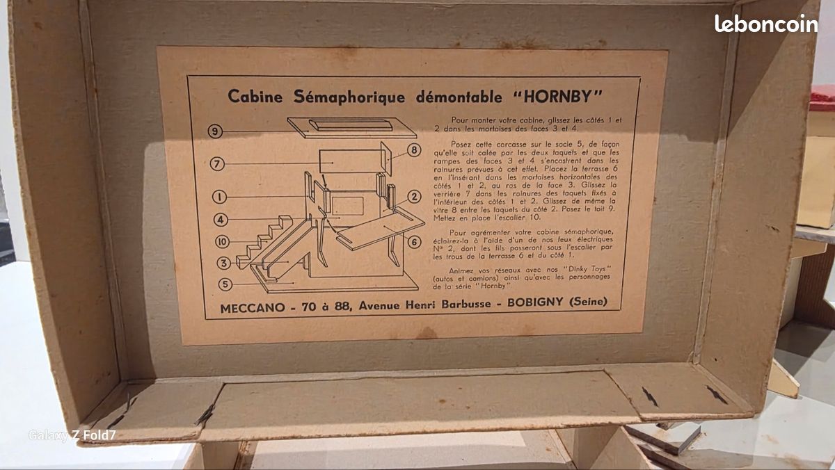 Cabine Sémaphorique Hornby HO – Poste D’Aiguillage N°2 En Bois – Vintage