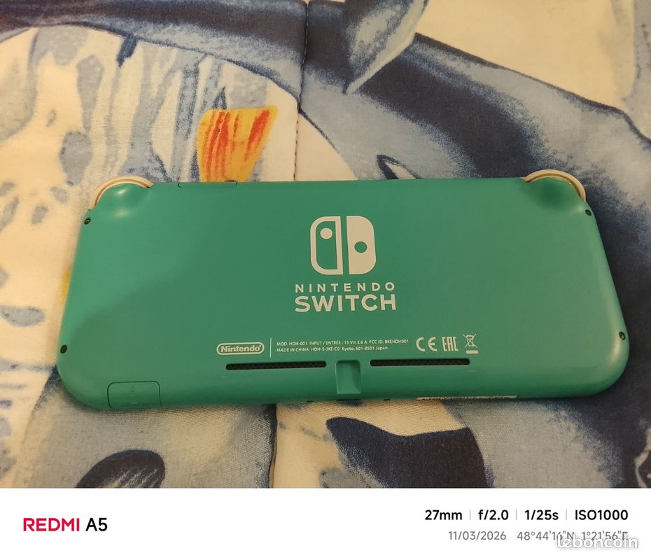 Switch Nintendo Lite Turquoise + boîte de rangement (image 2)