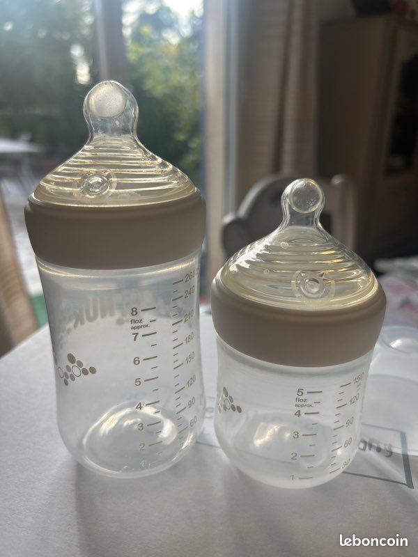 Deux biberons Nuk : un 260ml et 150ml (image 3)