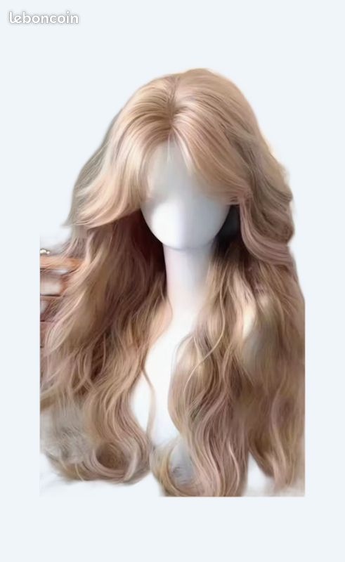 Perruque Longue Blonde Dorée EVA 24B - NEUVE Avec étiquettes, Synthétique, Bonnet Moyen