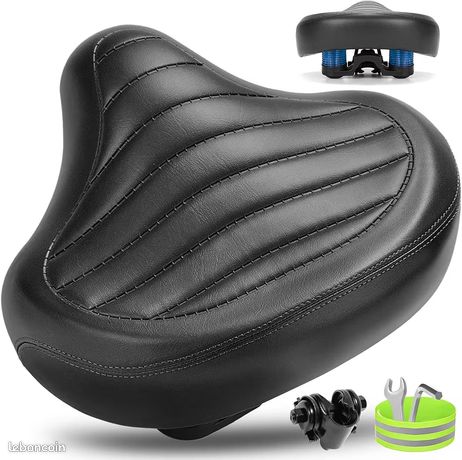 Selle en cuir - vélo ancien - Équipements vélos