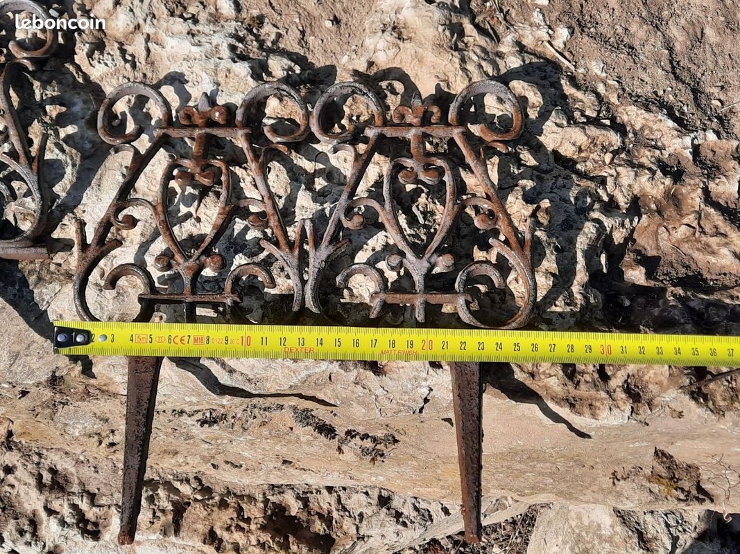 Bordure pour massifs en métal rétro 6 pièces (image 4)