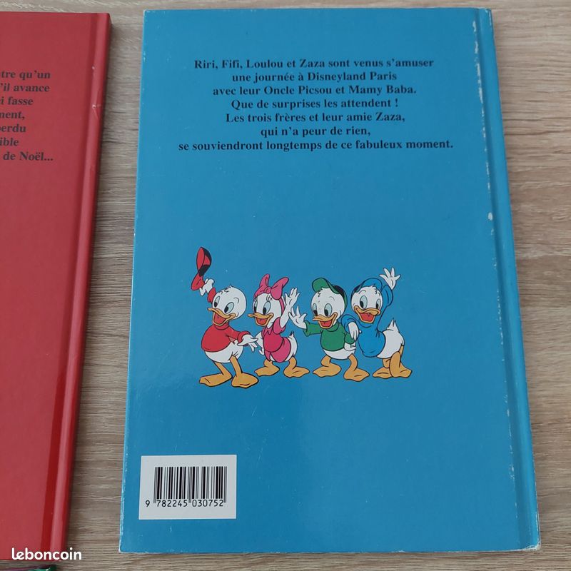 LOT DE 4 LIVRES DISNEY : Aventures à Disneyland Paris, Le Noël d’Oncle Picsou, La surprise de Noël et Trois neveux très malins (image 12)