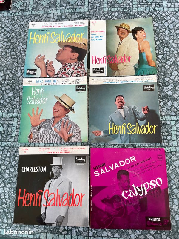 Lot disque vinyle 45T Henri Salvador (image 1)