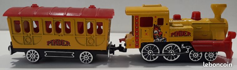 1 locomotive majorette avec 1 wagon pinder n°286 echelle 1/87 