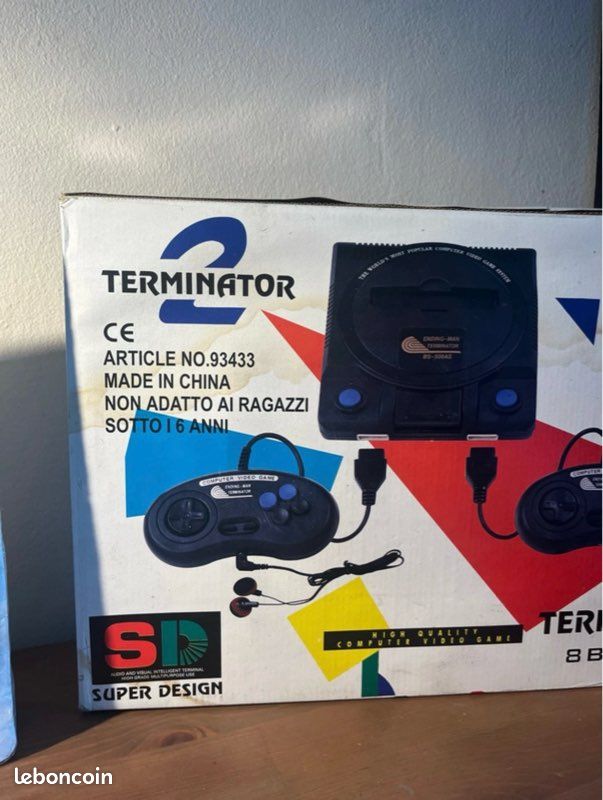 Rare console rétro – TERMINATOR 2 / 8-BIT – Neuve scellée - Consoles