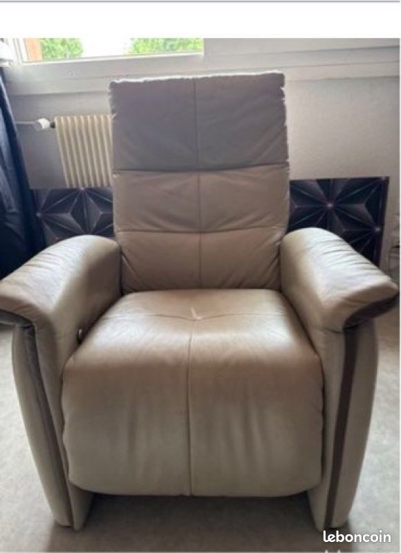 2 Fauteuils beiges (image 1)