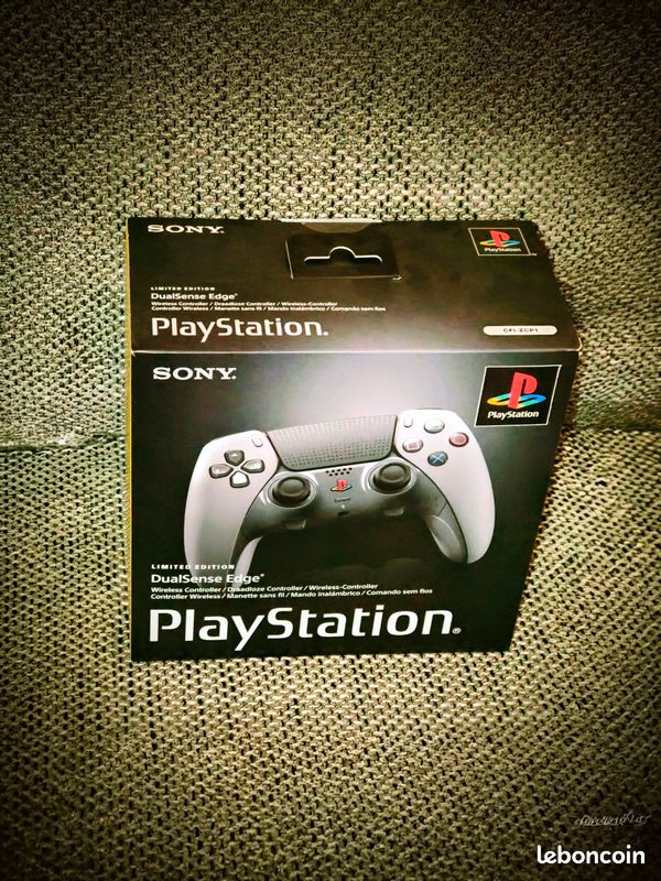 Manette de jeu - Sony - DualSense Edge™ - Édition limitée 30e anniversaire - Sans fil - Gris - Informatique
