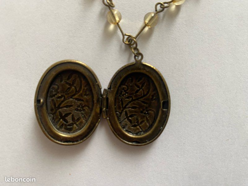 Magnifique pendentif /collier chaîne en pierres (image 12)