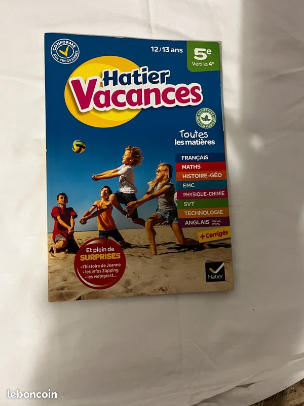 Cahier de vacances - 5e vers la 4e (image 1)