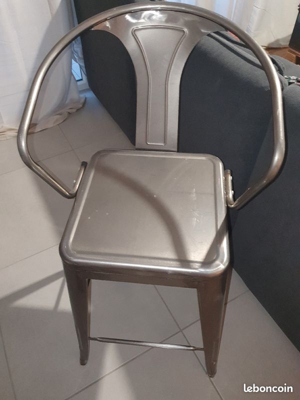 Lot de 3 chaises hautes style Industriel (image 1)