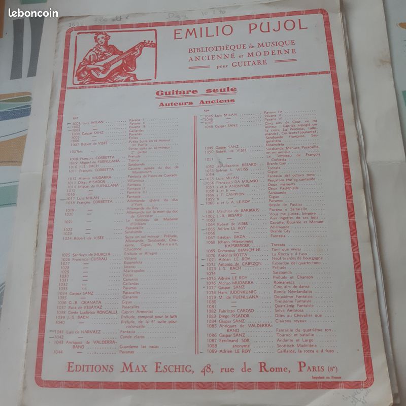 Partition pour guitarre classique (image 3)