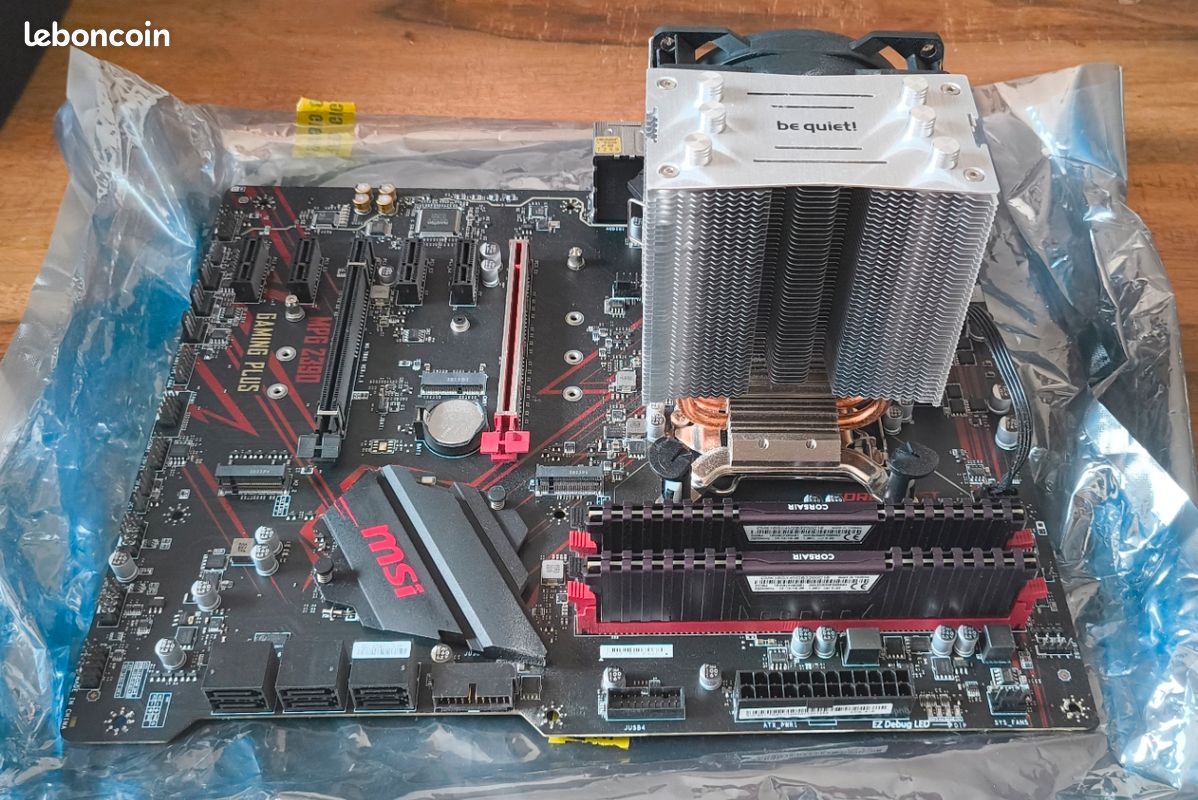 Kit PC Gaming i5-9600K Z390 16Go DDR4 3200 Ventirad