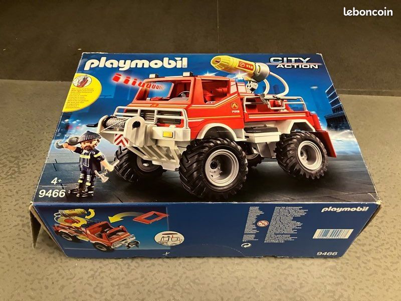 PLAYMOBIL 9466, CAMION DE POMPIERS 4X4, avec canon à mousse (image 13)