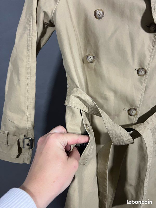 🧥 Trench coat vintage Ralph Lauren – Beige – Taille S (image 4)